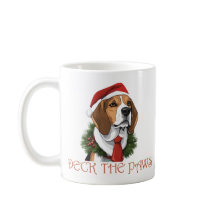 Le Beagle de Noël Deck les pattes