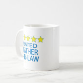 Mug Le beau-père cinq étoiles (Devant gauche)