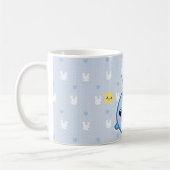 Mug Le bébé mignon narwhal avec l'arc-en-ciel et le (Gauche)
