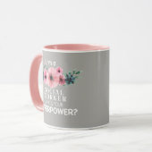 Mug Le bel assistant social de fleur (Devant gauche)