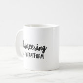 Mug Le bénévolat est une forme de coeur (Devant gauche)