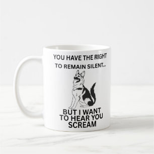Mug Le berger allemand a le droit fou de rester un éta