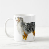 Mug Le berger australien debout (Gauche)