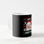 Mug Le berger australien Merry Woofmas Noël (Devant gauche)