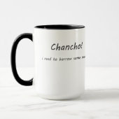 Mug Le besoin de Chancho I d'en emprunter sue (Gauche)