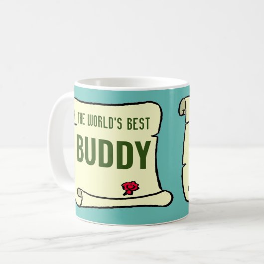 Mug Le Best Buddy du monde. (Devant gauche)