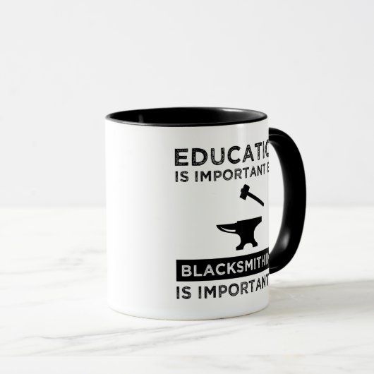 Mug Le Blacksmithing est important (Devant droit)