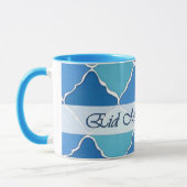 Mug Le bleu arabe d'anniversaire modifie la tonalité (Gauche)