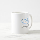 Mug Le bleu mignon est ma citation de couleur (Devant droit)