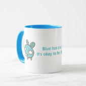 Mug Le bleu n'a pas d'armes. (Devant gauche)