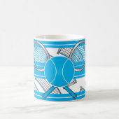 Mug Le bleu personnalisent la conception de tennis (Centre)