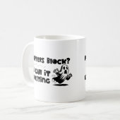 Mug Le bloc de l'écrivain est un ghosting (Devant gauche)