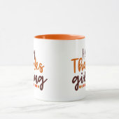 Mug Le bon thanksgiving exprime des vacances (Centre)