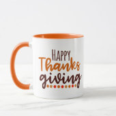 Mug Le bon thanksgiving exprime des vacances (Gauche)