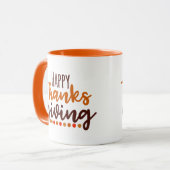 Mug Le bon thanksgiving exprime des vacances (Devant gauche)