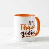 Mug Le bon thanksgiving exprime des vacances (Devant droit)
