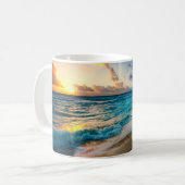 Mug Le bonheur arrive par vagues (Devant gauche)