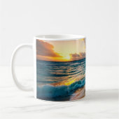 Mug Le bonheur arrive par vagues (Gauche)