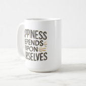Mug Le Bonheur Dépend De Nous-Mêmes (Devant gauche)