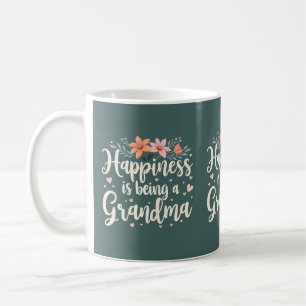 Mug Le bonheur d'être une grand-mère Floral Cottagecor