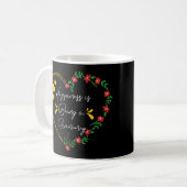 Mug Le bonheur est être une fête des mamans Grammy amu (Devant gauche)