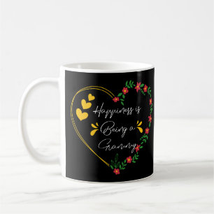 Mug Le bonheur est être une fête des mamans Grammy amu