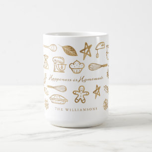 Mug Le Bonheur Est Fait Maison Gold Holiday Motif