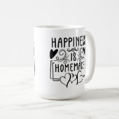 Mug Le Bonheur Est Fait Maison Rustique Cuisine Concep (Devant droit)