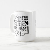 Mug Le Bonheur Est Fait Maison Rustique Cuisine Concep (Devant gauche)