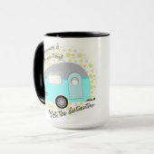 Mug Le bonheur est la manière que vous voyagez des (Devant gauche)