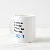 Mug Le Bonheur Est Marié À Quelqu'Un De Finlandais (Devant gauche)