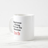 Mug Le Bonheur Est Marié À Quelqu'Un De Tchèque (Devant gauche)