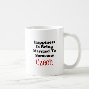 Mug Le Bonheur Est Marié À Quelqu'Un De Tchèque
