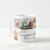 Mug Le bonheur est | Photo de Daddy Grey Calligraphy (Devant gauche)