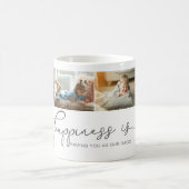 Mug Le bonheur est | Photo de Daddy Grey Calligraphy (Centre)