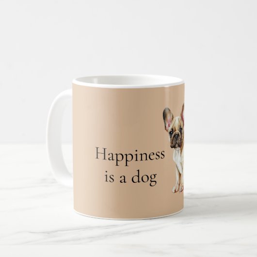 Mug Le bonheur est un chien (Devant gauche)