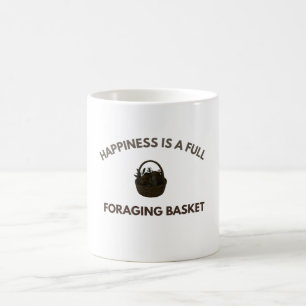 Mug Le bonheur est un panier de recherche de champigno