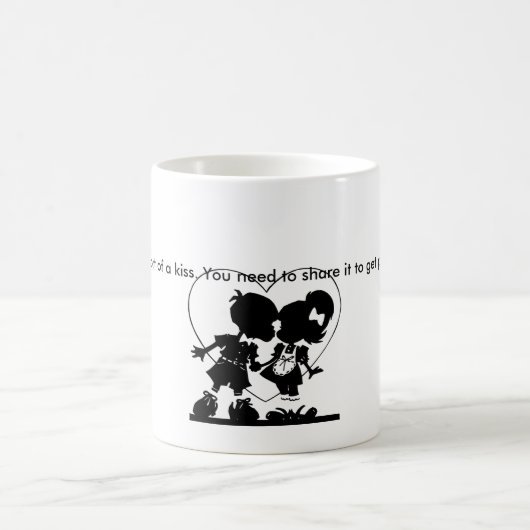 Mug "Le bonheur est un peu un baiser" (Centre)