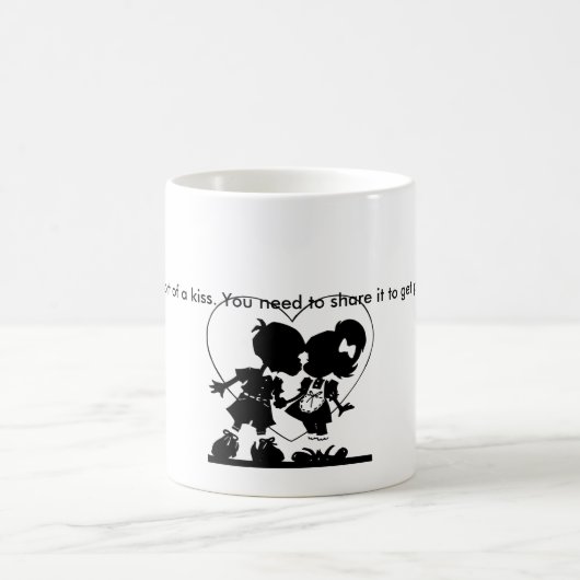 Mug "Le bonheur est un peu un baiser" (Centre)
