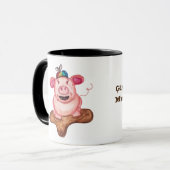 Mug Le bonheur est une flaque de boue (Devant gauche)