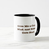 Mug Le bonheur est une flaque de boue (Devant droit)
