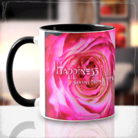 Le bonheur fleurit à l'intérieur d'un Rose rose ch