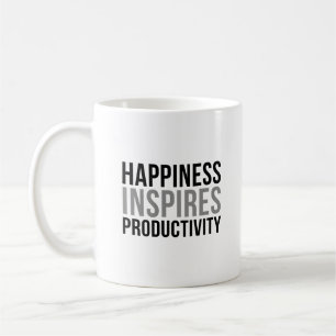 Mug Le bonheur inspire la productivité