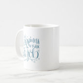 Mug le bonheur intérieur est un travail (Devant gauche)