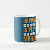 Mug Le Bonheur Joue Au Parti Mahjong Mahjong (Devant droit)