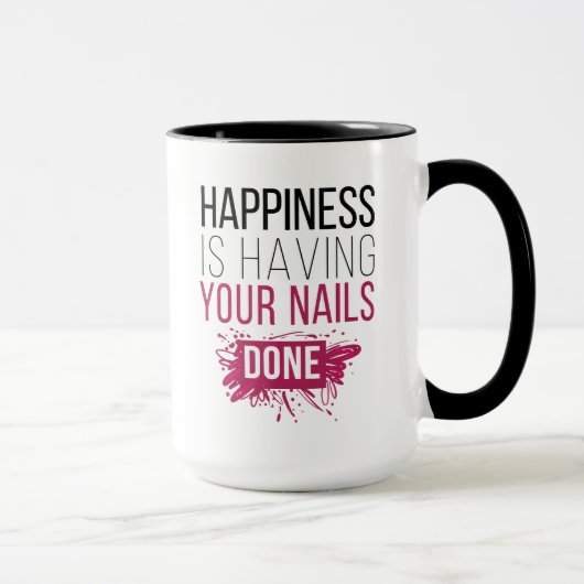 Mug Le bonheur mignon a vos clous faits (Droite)