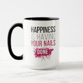 Mug Le bonheur mignon a vos clous faits (Gauche)