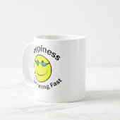Mug Le bonheur nage rapidement (Devant gauche)