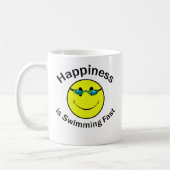Mug Le bonheur nage rapidement (Gauche)