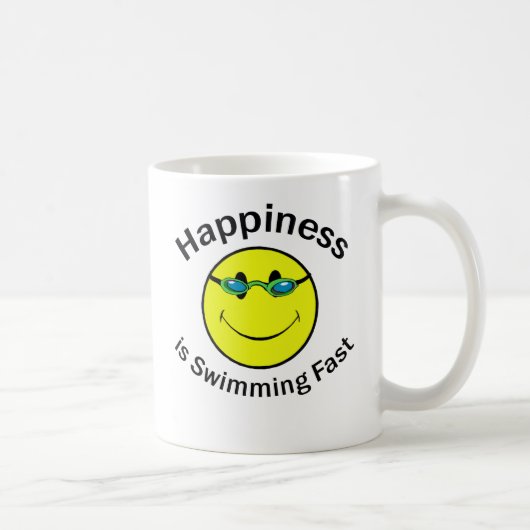 Mug Le bonheur nage rapidement (Droite)